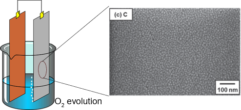 Increasing selectivity towards oxygen evolution reaction in electrolytic processes